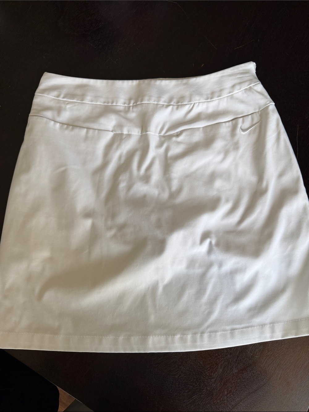 Nike White Women's Tennis Skirt with Swoosh Detail